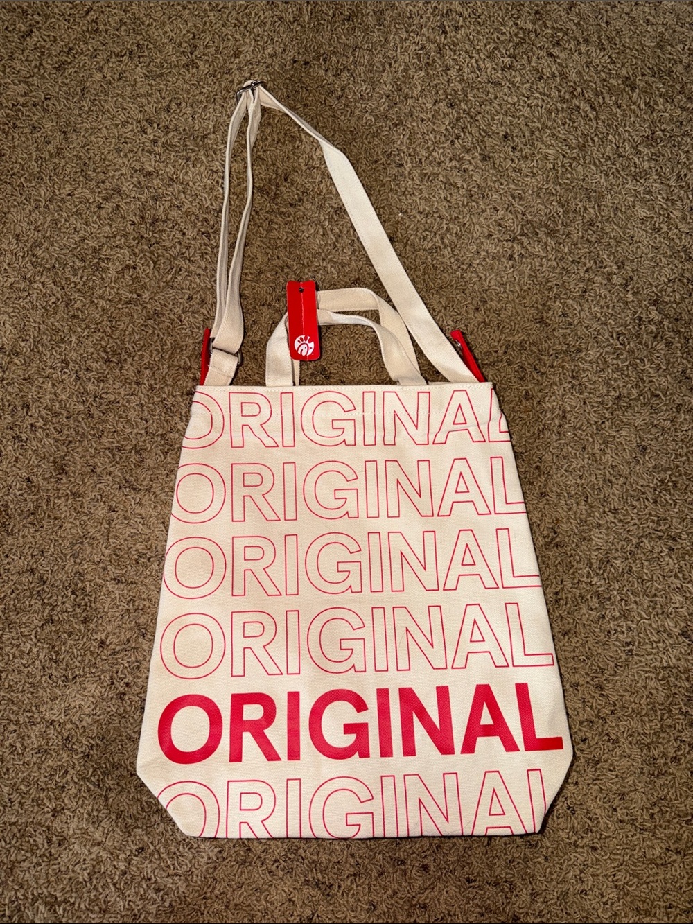 Chick fil a bag with shirt and other fun goodies
